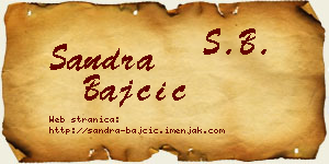 Sandra Bajčić vizit kartica